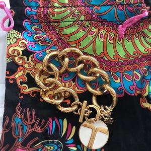 Trina Turk Gold Chain Link Toggle Bracelet